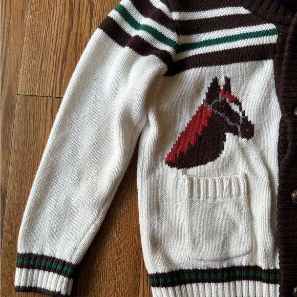 Janie and Jack Horse Sweater Size 3 - Picture 2 of 4